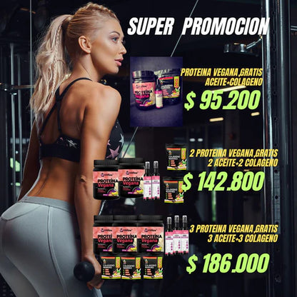 🍑 PROTEINA COLLAGENO LEVANTA POMPIS Y BUBBIES💪